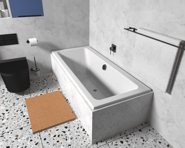 Alba Built In Bath 1600 * 695mm - White