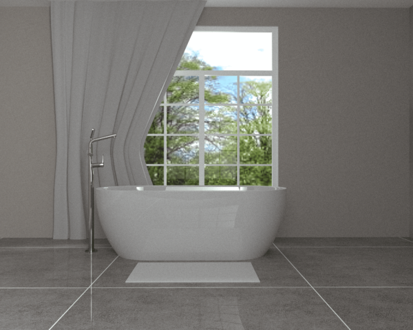 Cowley One Piece Free Standing Bath 1620*735*570 - White