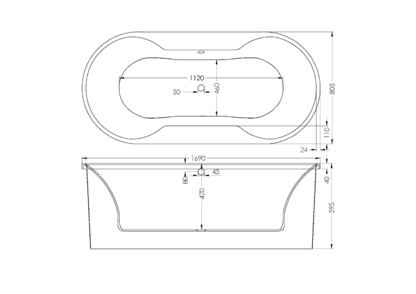 Dundee Skirted Bath - Incl Bath - Image 3