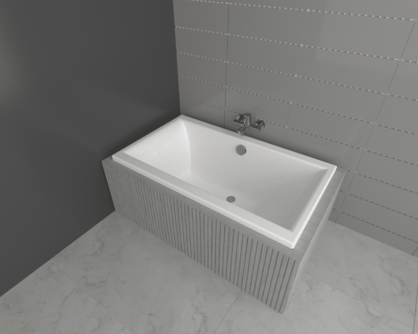 Madeira Built In Bath 1500 White