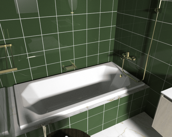 Madeira 1500 Built In Bath White
