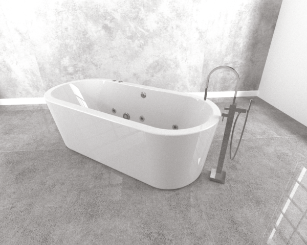 Penza F/Standing Bath With 6 Jet Econo Spa