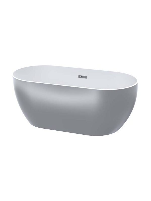 Zala One Piece Free Standing Bath 1440*750*570mm - Silver