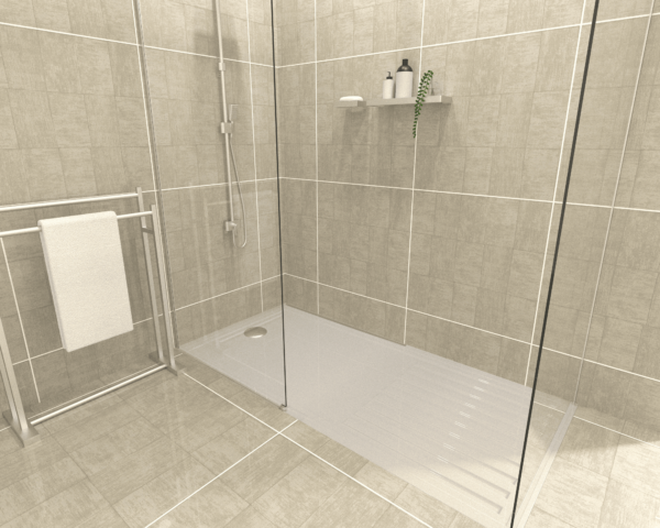 Cali Rectangle Flat Shower Tray 1700*800mm Incl 90mm Waste – White